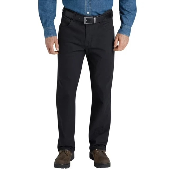 Genuine Dickies Men's Flex Duck Dungaree Jean, Size 38x32, Straight-Leg, Black - Picture 1 of 3